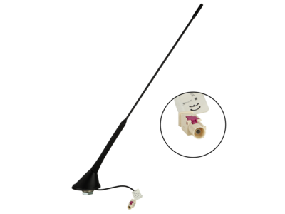 Dakantenne AM/FM 60° staafkanteling 12V Phantom