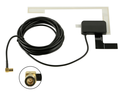 Glaslijmantenne DAB+ SMB(f) 12V Phantom