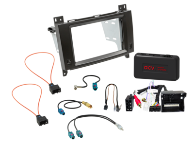 2-DIN Kit Mercedes A-Klasse/B-Klasse LFB/Antenne/Amp