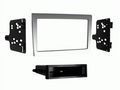 2-DIN radiokap met compartiment Porsche 997/Boxster/Cayman zilver