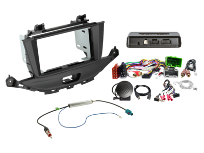 ACV 2-DIN radio-inbouwkit — Opel Astra K 2015 - 2019 16Pin groen/grijs i-dapter – artikel 621230-32-2