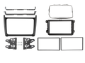 2-DIN radiokap VW Polo 04/2014-07/2017 zwart
