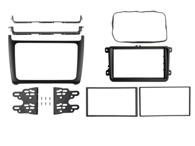 2-DIN radiokap VW Polo 04/2014-07/2017 zwart