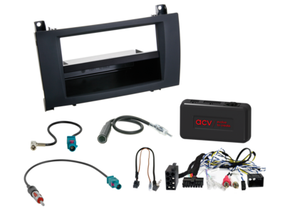 2-DIN bouwpakket met compartiment Mercedes SLK 2004-20011 LFB/antenne/versterker