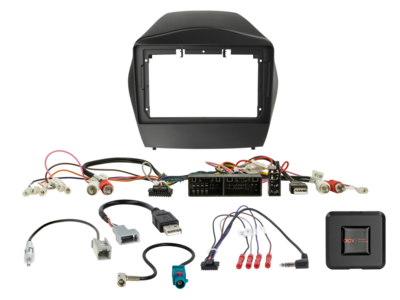 ACV 9 inch radio-inbouwkit voor Hyundai Tucson SWI/AMP/antenne/USB – artikel 691143-94-1-3