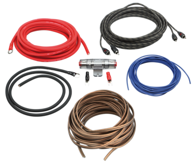 Kabelset eindversterker voedingskabel 10mm² luidsprekerkabel 1,5mm