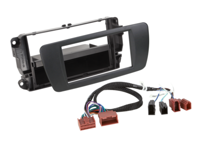 2-DIN radiokap met vak Seat Ibiza nit zwart/kabelset