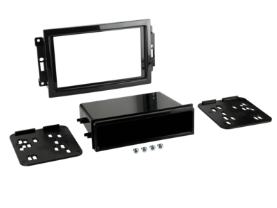 2-DIN radioframe met compartiment voor Chrysler/Doge/Jeep pianolak