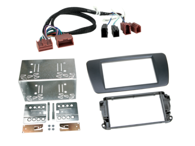 2-DIN radiokap Seat Ibiza (6J) galwaygrijs/kabelset
