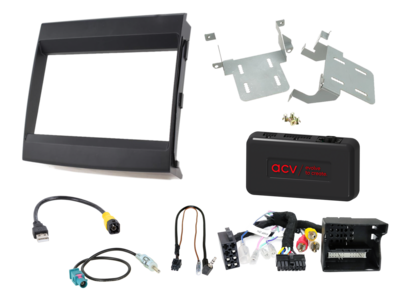 2-DIN bouwpakket Porsche Cayenne 2011-2016 LFB/Amp zwart