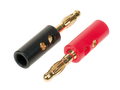 Banaanstekker 1 x rood/1 x zwart 4 mm²-6mm² enkele stekker