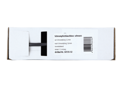 Krimpkous met binnenlijm zwart Ø3,2 mm/ 7,5 m