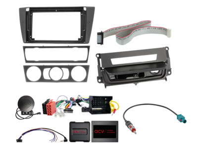 9" Kit BMW 3-serie 2005-2013 met rokerspakket, zwart SWC