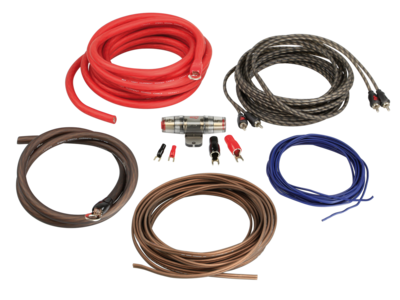 Kabelset eindversterker voedingskabel 20mm² luidsprekerkabel 2,5mm²
