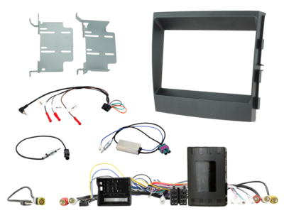 2-DIN kit Porsche Panamera 2009-2016 info adapter/versterker zwart