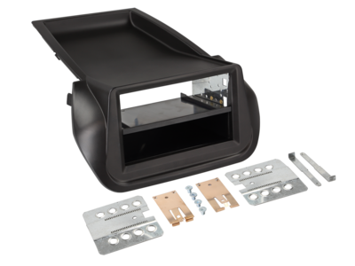 2-DIN RB met compartiment Fiat/Citroen/Peugeot zwart