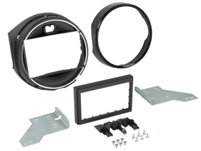 2-DIN radiokap BMW Mini (F55/F56/F57) 2014-2018 zwart