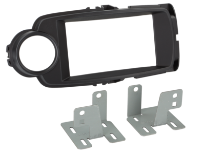 2-DIN radiokap Toyota Yaris (XP13) 09/2014-02/2020 zwart