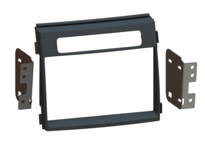 2-DIN radiokap Kia Soul(AM)02/2009-09/2011 zwart
