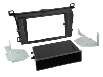 2-DIN radiokap met compartiment Toyota RAV4 04/2013-12/2018