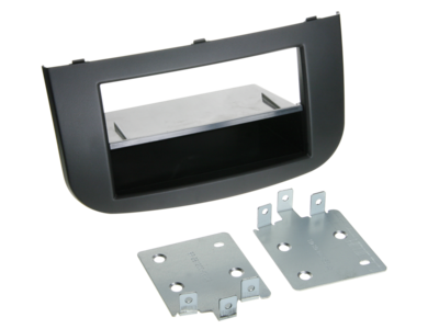 2-DIN RB met compartiment Mitsubishi Colt 2008 > zwart