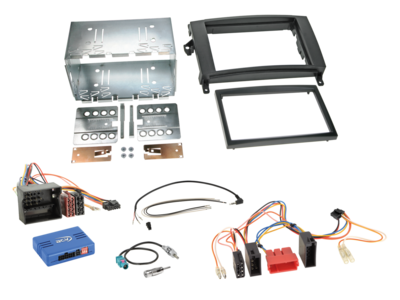 2-DIN-kit Mercedes-voertuigen ISO/Mini ISO Quadlock LFB
