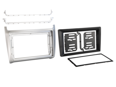 2-DIN radiokap VW Polo 04/2014-07/2017 zilver
