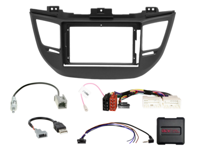 9 inch radio-inbouwkit Hyundai Tucson (TL) 2015 - 2018 24Pin/18Pin SWI/antenne – artikel 691143-95-1-2