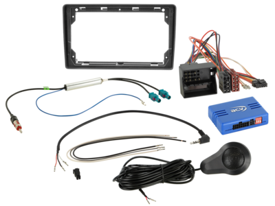 ACV 9 inch radio-inbouwkit voor Citroen/Fiat/Peugeot/Toyota zwart SWC/PDC Pro