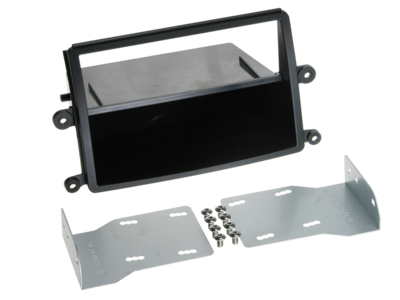 2-DIN RB met compartiment Mitsubishi L200 2006 > zwart