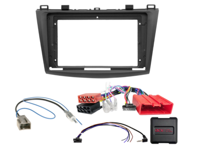 ACV 9 inch radio-inbouwkit voor Mazda 3 (BL) 2009 - 2013 24Pin SWI/antenne – artikel 691170-91-1-2