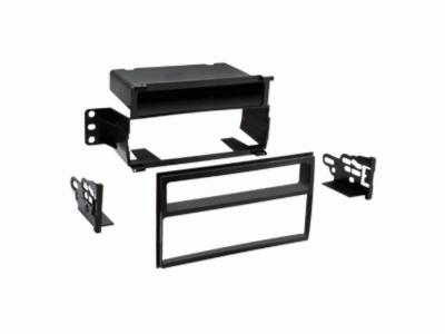 1-DIN radioframe met compartiment Nissan Juke/Tiida pianolak