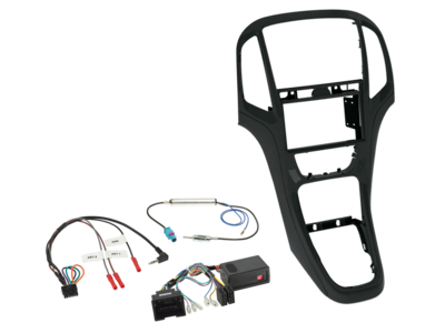 2-DIN bouwpakket Opel Astra J 2009-2018 parelzwart LFB/antenne