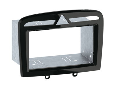 2-DIN radiokap Peugeot 308(4)/RCZ(4J) zwart parelmoer
