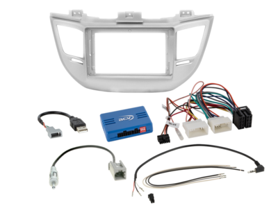 ACV 9 inch radio-inbouwkit voor Hyundai Tucson (TL) 2015 - 2018 24Pin/18Pin SWI/antenne Pro – artikel 691143-95-2-3