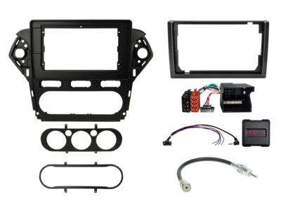 ACV 10 inch radio-inbouwkit voor Ford Mondeo III (B4Y/B5Y/BWY) 40Pin SWC/antenne – artikel 691114-119-1-4