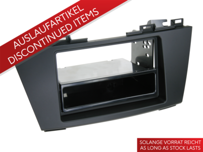 2-DIN radioframe met compartiment Mazda 5(CW) 2010-2015 zwart