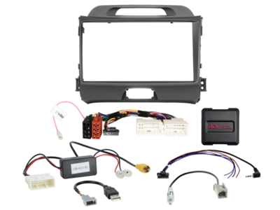 ACV 9 inch radio-inbouwkit voor Kia Sportage 24Pin/18Pin SWI/antenne/USB – artikel 691178-90-1-4