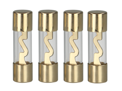Zekering AGU 20 amp (goud) 4 stuks