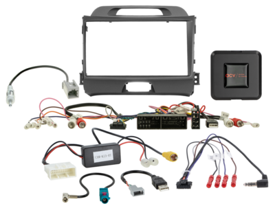 ACV 9 inch radio-inbouwkit voor Kia Sportage SWI/AMP/antenne/USB – artikel 691178-90-1-7