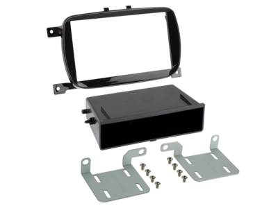 2-DIN radiokap met compartiment Fiat 500 07/2015-08/2024
