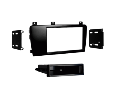 2-DIN radioframe met compartiment Volvo S60/S70/V70/CX70 zwart