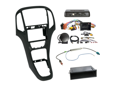 ACV 2-DIN radio-inbouwkit — met aflegbakje Opel Astra 2009-2018 zwart i-dapter – artikel 611230-23-8
