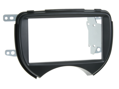 2-DIN radiokap Nissan Micra (K13) 03/2011-08/2013 zwart
