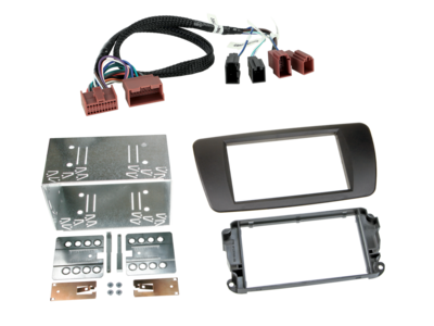 2-DIN radiokap Seat Ibiza (6J) nit zwart/kabelset