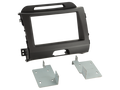2-DIN radioframe Kia Sportage 2010-2016 donkergrijs