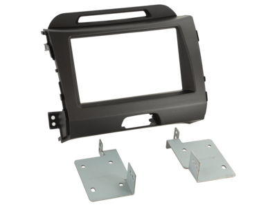 2-DIN radioframe Kia Sportage 2010-2016 donkergrijs