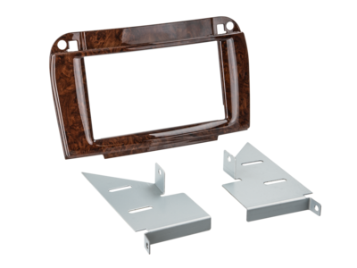 2-DIN radiokap Mercedes CL-Klasse/S-Klasse hout