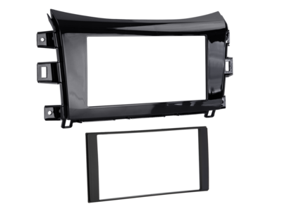 2-DIN radioframe Nissan Navara/Renault Alaskan pianolak