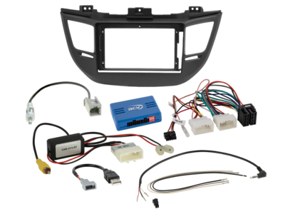 ACV 9 inch radio-inbouwkit voor Hyundai Tucson (TL) 2015 - 2018 24Pin/18Pin SWI/antenne Pro – artikel 691143-95-1-5